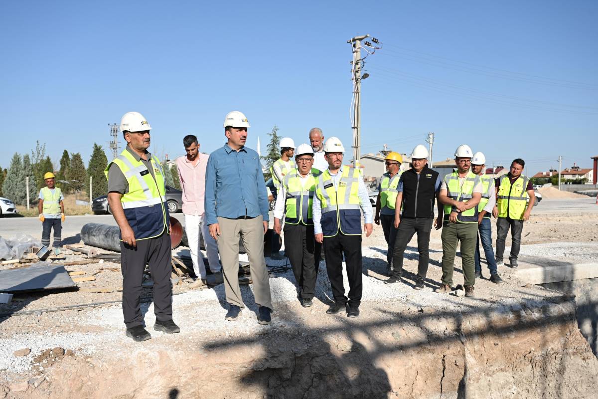 Konya Büyükşehirden 282 km yeni su ve kanalizasyon şebekesi