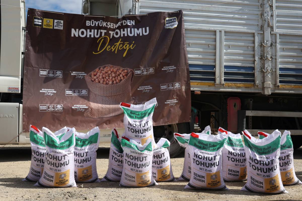 Konya'da 8 bin dekar alan nohutla üretime kazandırılıyor
