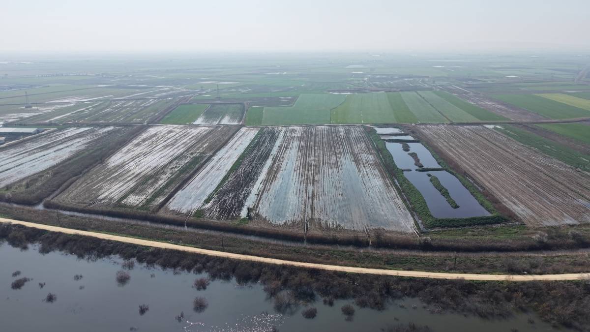 Karacabey çiftçisi suların çekilmesini bekliyor