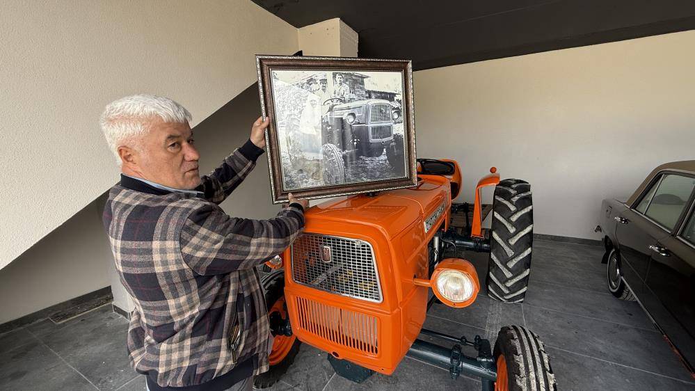 Baba mirası traktör ve otomobili aslına uygun yeniledi